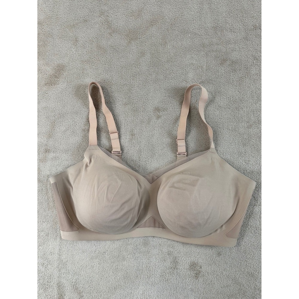 Honeylove Silhouette Bra Sand size 2X 42C/D Beige Nude Wireless Support EUC